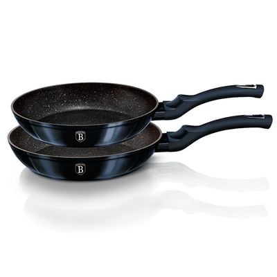 BerlingerHaus 2-Piece Frypan Set, Metallic Line Aquamarine Edition