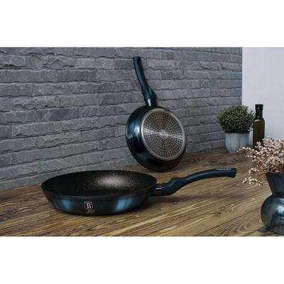 BerlingerHaus 2-Piece Frypan Set, Metallic Line Aquamarine Edition