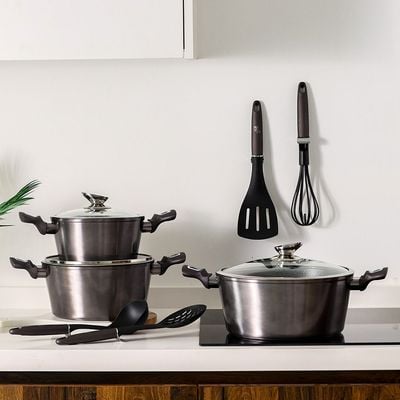 Berlinger Haus 10-Pc Cookware Set - Metallic Line Carbon Pro Edition