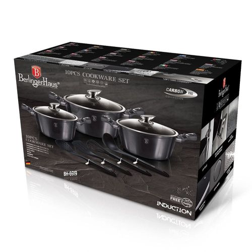 Berlinger Haus 10-Pc Cookware Set - Metallic Line Carbon Pro Edition