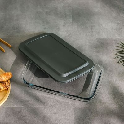 Danube Home Rectangular Borosilicate Glass Baking Dish 3000Ml