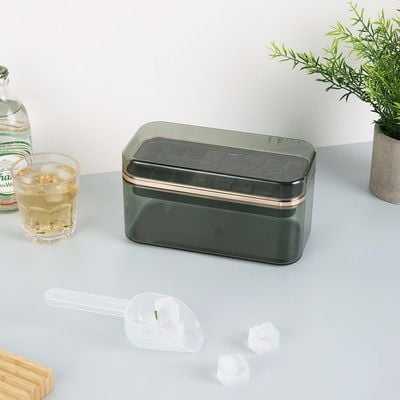 Danube Essential 4-Pc Ice Maker Box Set with Lid - Light Green - 20x10x10.5 cm