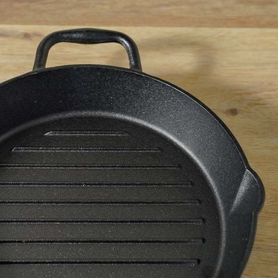 Rosette Cast Iron Round Grill Pan - 28 cm (Dia.)