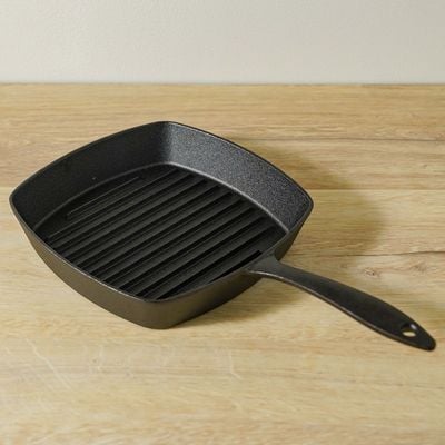 Rosette Cast Iron Square Grill Pan - 26x26 cm