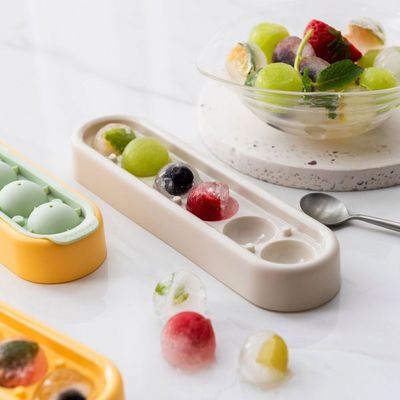 Kitchen Essentials Ice Ball Tray - White - 22x5.7x3 cm