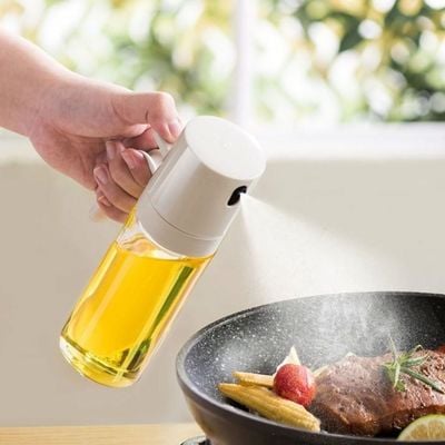 Kitchen Essentials Oil Sprayer - 250ml - Greyish White - 9.3x6x18.2 cm