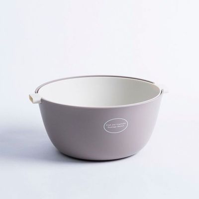 Kitchen Essentials O-Shaped Drain Basket - Light Grey - 22.5x20.3x10.1 cm