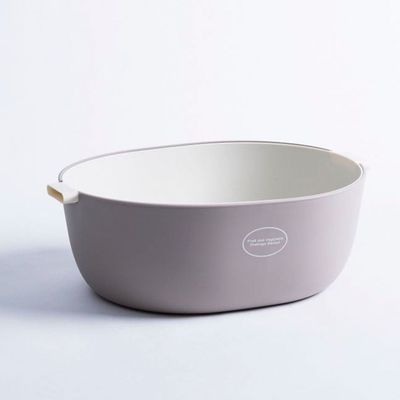 Kitchen Essentials U-Shaped Drain Basket Light Grey 32.0x25.3x11.7 cm