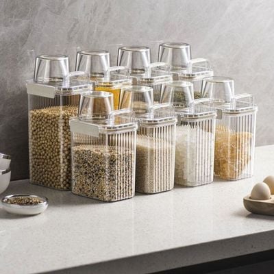 Kitchen Essentials Food Container - 1300 ml - White - 12.9x10.7x20.4 cm