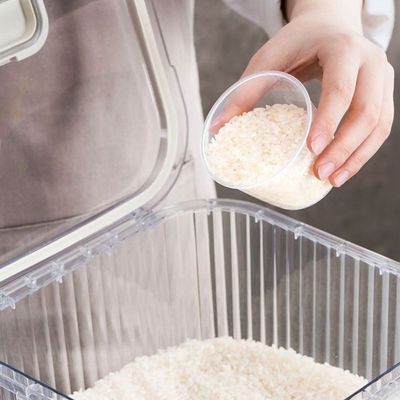 Kitchen Essentials Rice Container - 10 Kg - White - 29x29x36 cm