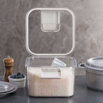 Kitchen Essentials Rice Container - 10 Kg - White - 29x29x36 cm