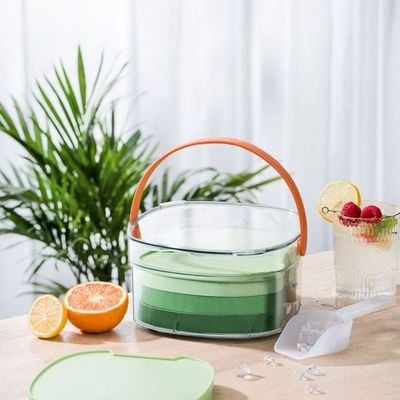 Kitchen Essentials 3-Layer Ice Bucket - Green - 20.2x19.2x10.7 cm