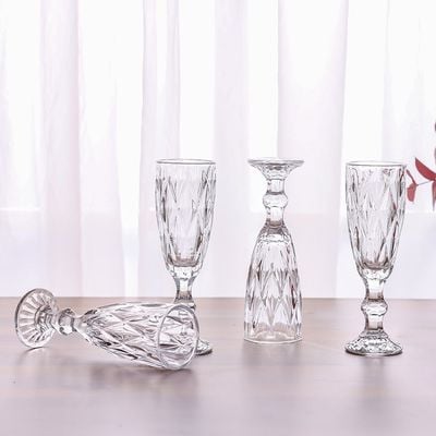 Minetta 4-Pc Champagne Glass Set - 170 ml