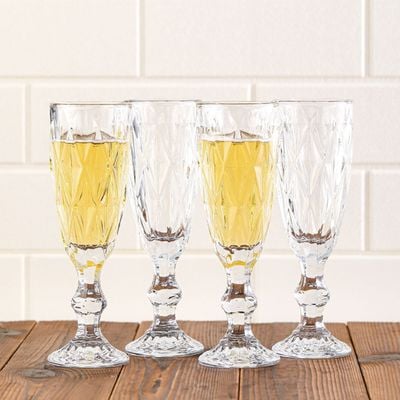 Minetta 4-Piece Champagne Glass Set 170ml