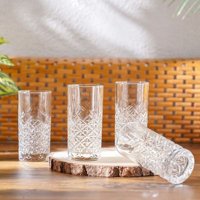 Minetta 4-Piece Tumbler Glass Set 380ml