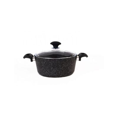 Falez 7-Pc Premium Granite Cookware Set - Black