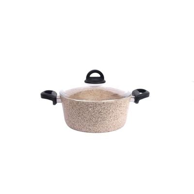 Falez 7-Pc Premium Granite Cookware Set - Beige