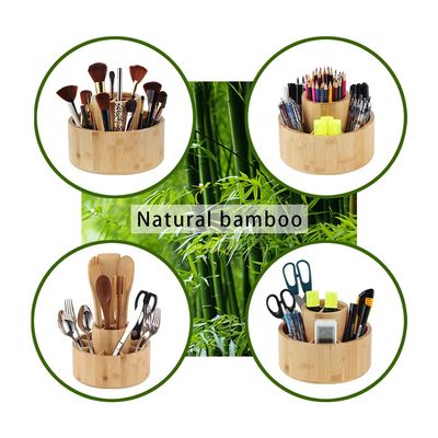 Loretta Bamboo Rotatin Smart Desk Organizer 20x20x14.5cm