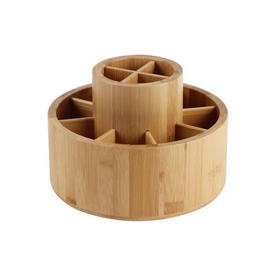 Loretta Bamboo Rotatin Smart Desk Organizer 20x20x14.5cm