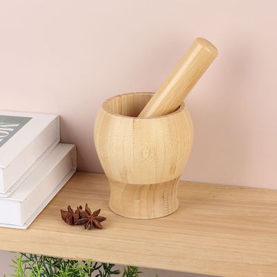 Loretta Bamboo Spice Grinder 10 x 10 x 10.9 Hcm, Pestle L 16cm