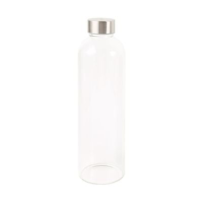 Danube Essential Borosilicate Glass Sport Bottle with Black Cloth 900ml 8.8 x 8.8 x 29 Hcm