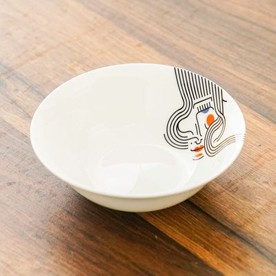 Claire Fine Bone China Soup Bowl - White - 16 cm