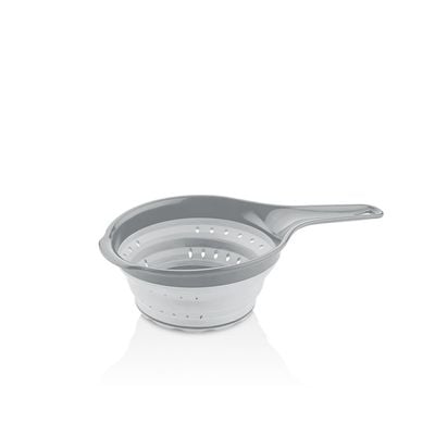 Qlux Stalked Collapsible Strainer No.2 - Grey Grey 37X18.5X8.7Cm