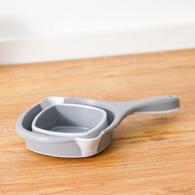 Qlux Stalked Collapsible Strainer No.2 - Grey Grey 37X18.5X8.7Cm