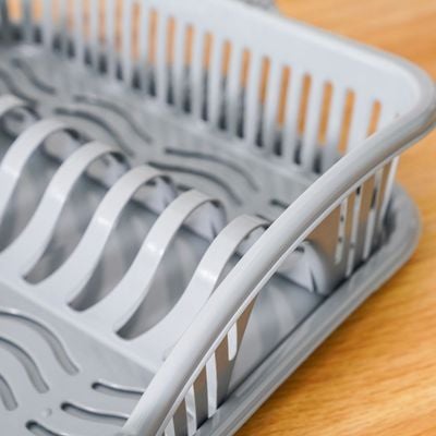 Qlux Elegance Dish Drainer Grey 45.5X30.5X7.5Cm