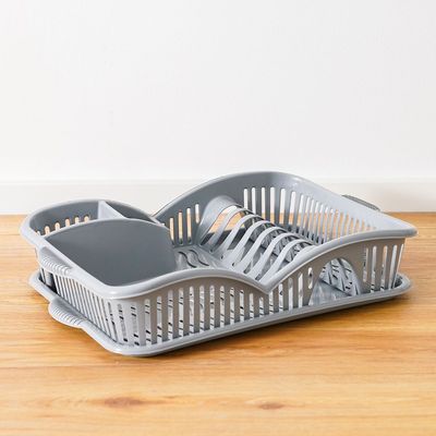 Qlux Elegance Dish Drainer Grey 45.5X30.5X7.5Cm