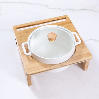 Eternity Round Casserole Food Warmer With Wooden Stand 30.5 cm - 5600D-12I-G