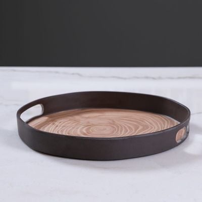 Annual Ring Bamboo Fiber Tray - Large - 17068