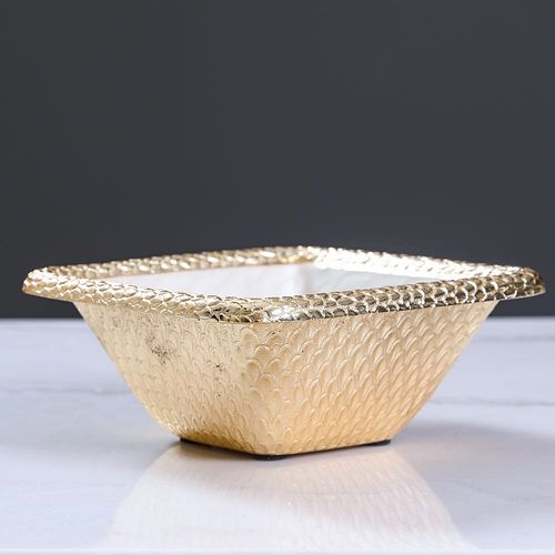White Pearl Square Dish Bowl 25 Cms - AL5901