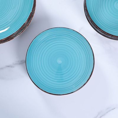 Peacock Green 16-Pc Stoneware Dinner Set