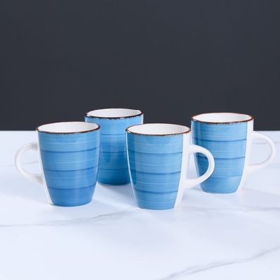 Ocean Blue 16-Pc Stoneware Dinner Set 