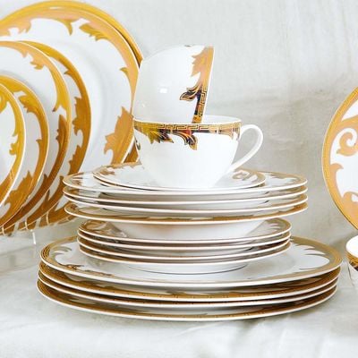 Bristol 60-Pc Bone China Dinner Set 