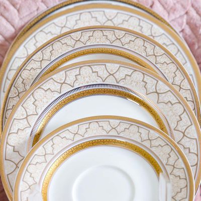 Delvin 60-Pc Bone China Dinner Set 