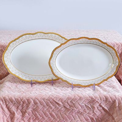 Crescent 49-Pc Bone China Dinner Set 