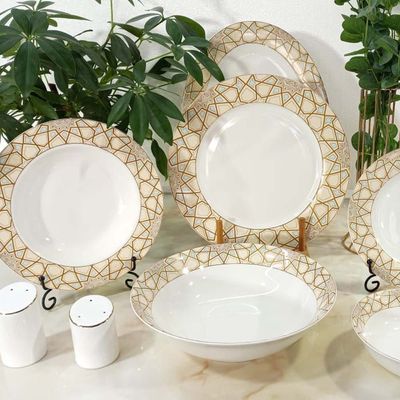 Plazo 29-Pc Bone China Dinner Set 