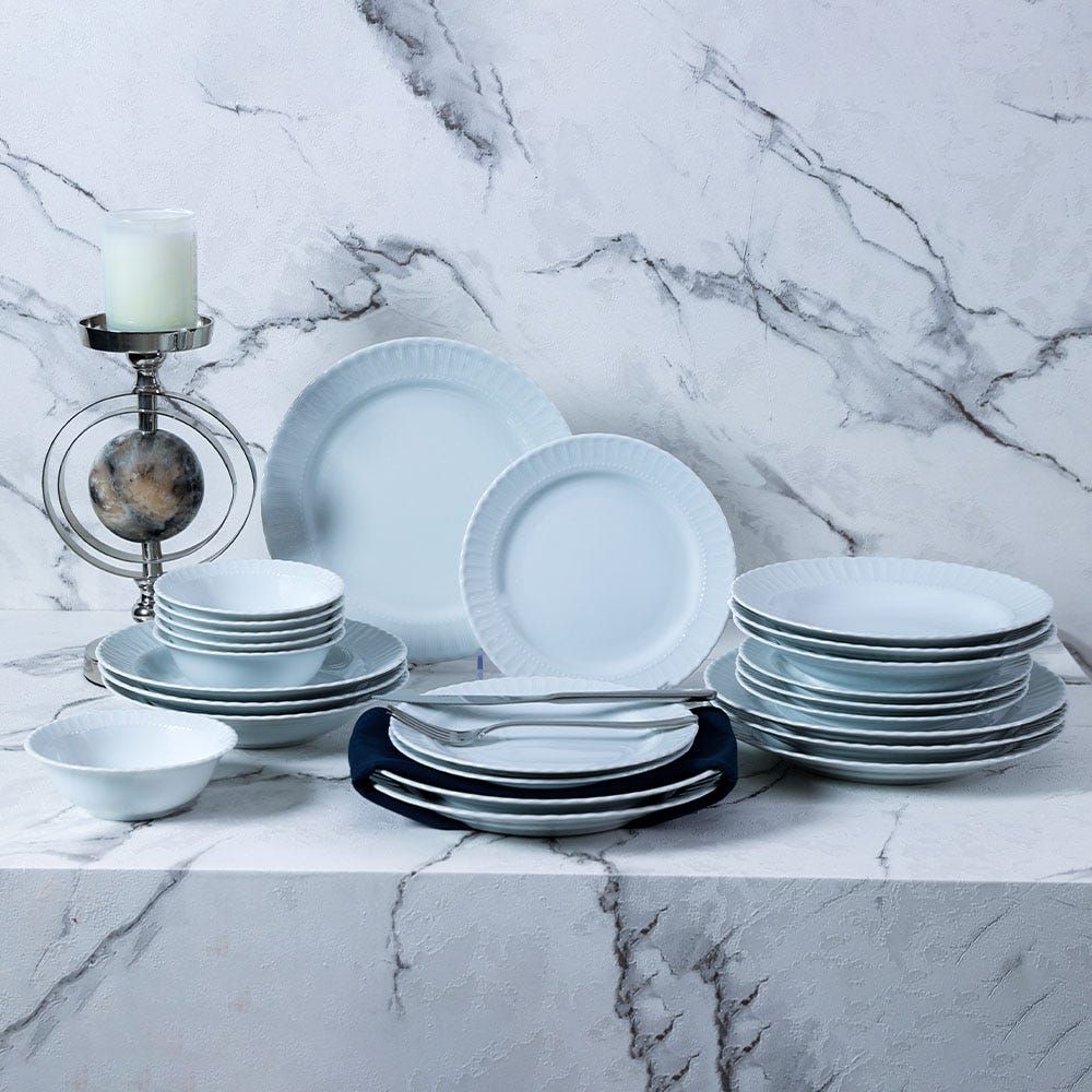 White dinner shop sets online