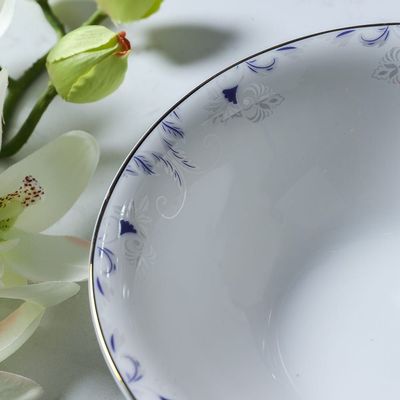 Sonara 5.5" Bone China Bowl Blue Wave