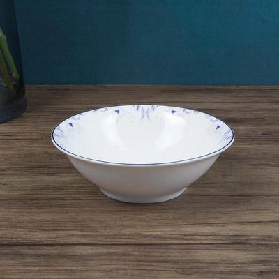 Sonara 5.5" Bone China Bowl Blue Wave