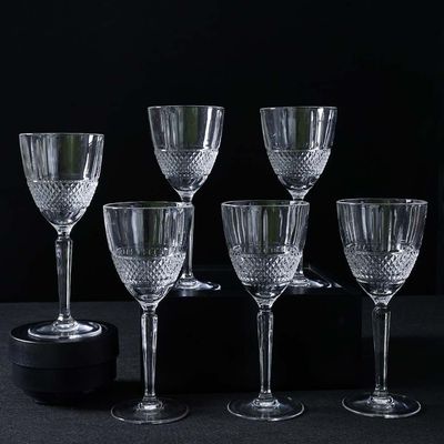 RCR Brillante 6-Piece Crystal Glass Goblet Set-29Cl