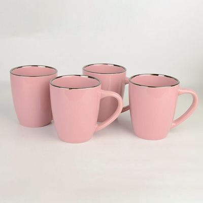 Apollo 16-Piece Color Glazed Stoneware Dinner Set -Pink Serve 4