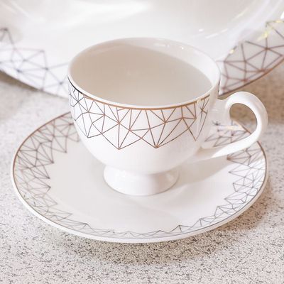 Sabrina 32-Piece New Bone China Dinner Set -Serve 6 