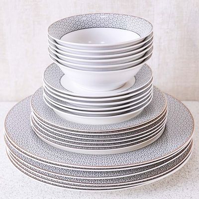 Melanie 32-Piece New Bone China Dinner Set -Serve 6