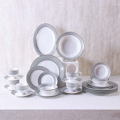 Melanie 32-Piece New Bone China Dinner Set -Serve 6