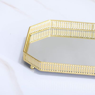 Etiquette Rectangular Metal Tray 43X28X5CM