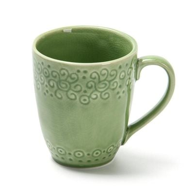 Fissman Mug 420 Ml -Green Crackle