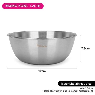 Fissman Mixing Bowl 19X7.8Cm/1.2Ltr